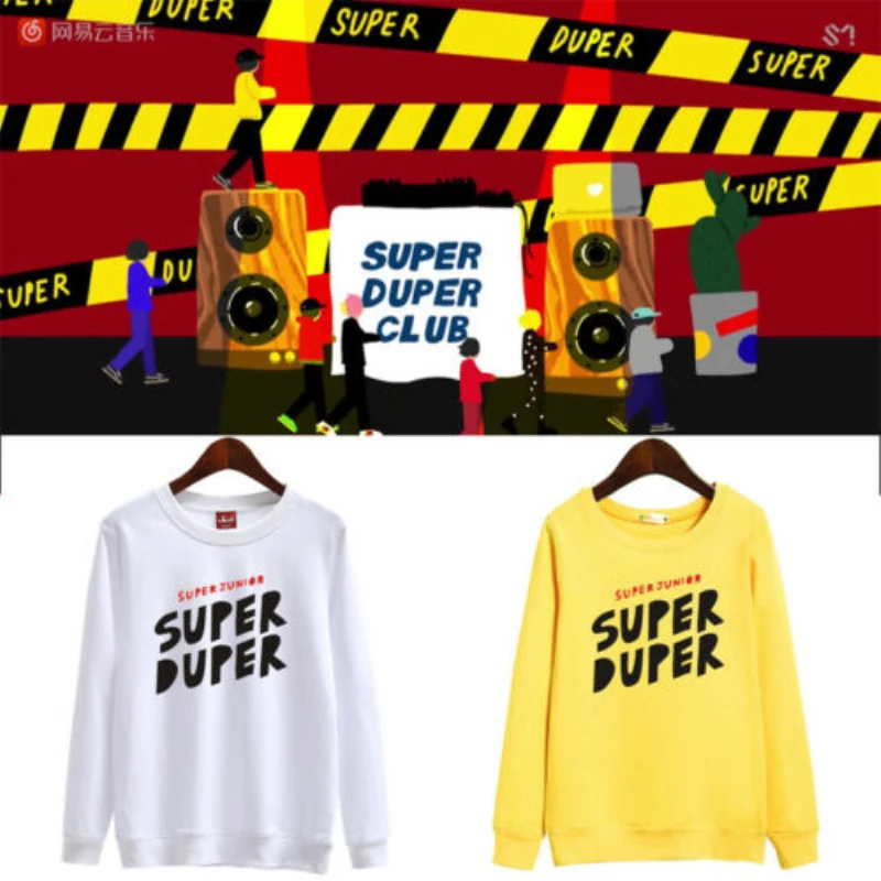 Mainlead Kpop SUPER JUNIOR REPLAY унисекс Толстовка супер пупер для мужчин и женщин SJ хлопковый пуловер