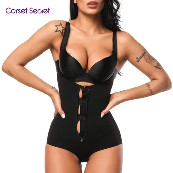 

Corset Secret Women's Shapewear Invisible Bodysuit with Straps Firm Control Body Shaper Hook Plus Size Women Underwear Shapewear