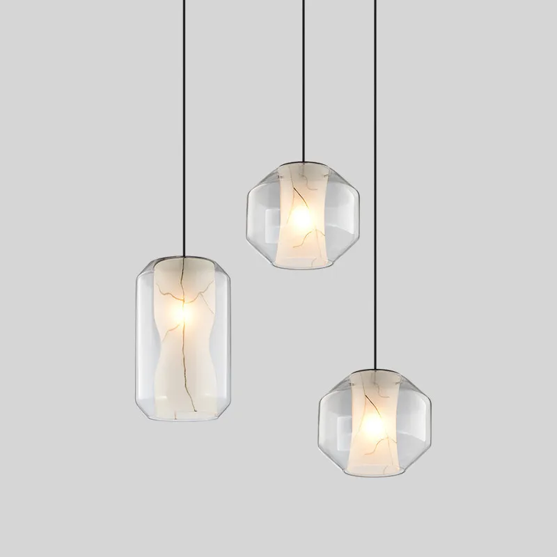 

nordic deco chambre lampen industrieel glass bedroom LED pendant lights lustre pendente deco chambre industrial lamp