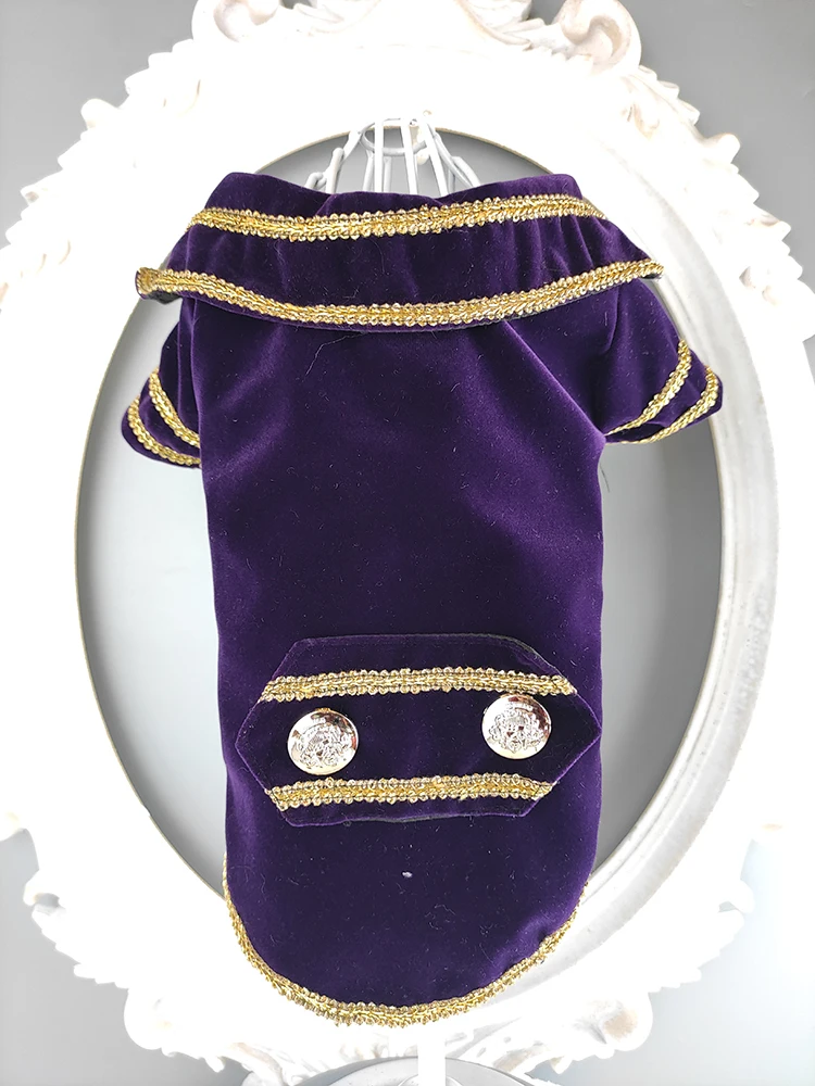 수제 빈티지 디자인 강아지 옷 애완동물 수트, 귀족 벨벳 턱시도 셔츠, 나비 넥타이, 이브닝 파티, 2 색 푸들, 말티즈 요크키