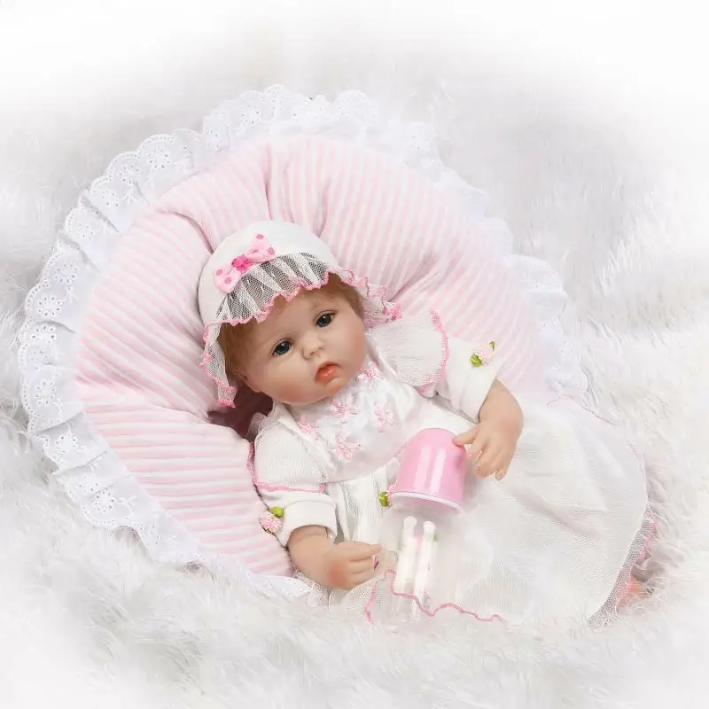 Soft Vinyl Alive Bebe Newborn Handmade Reborn Baby Doll Girl Likelife Gifts 42cm Reborn Baby Boy