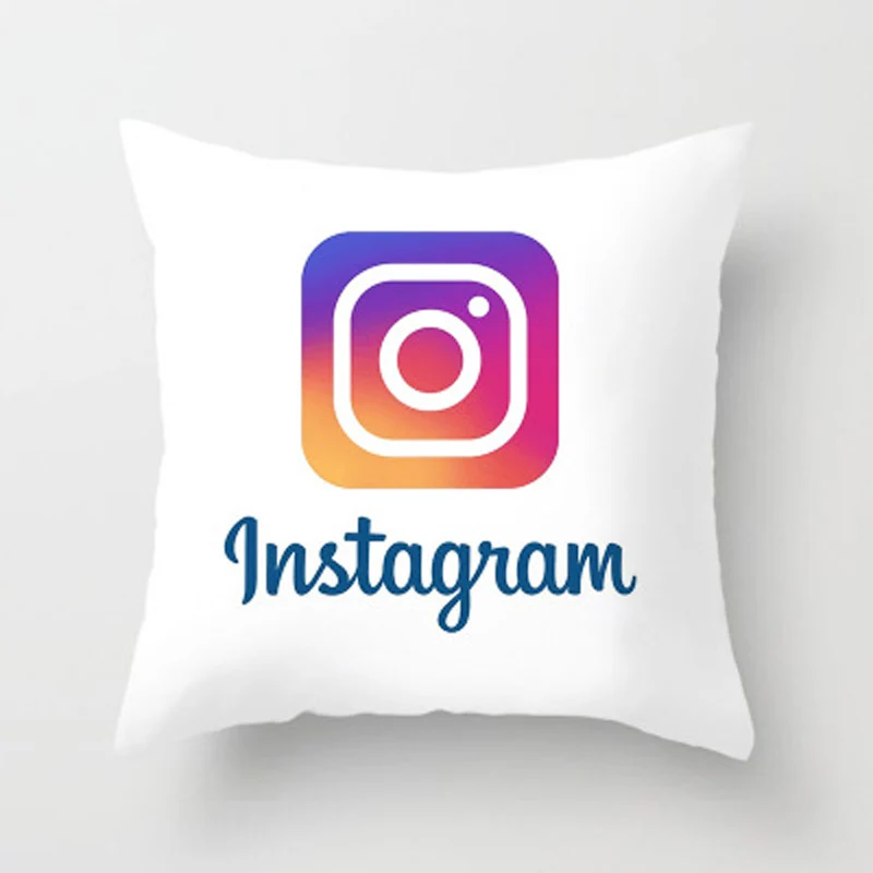 ZENGIA Fokusent Facebook Wechat Skype Viber чехол для подушки Tango Youtube Snapchat Instagram Tik чехол для подушки украшение приложения