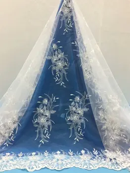 

New Best Selling African Tulle Lace Fabric Flower Embroidery Women Dress Swiss Voile Lace 2019 High Quality Nigerian Lace Fabric