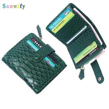 

Snake Women Short Wallet Pattern Leather Wallet Women Pocket Coin Purse Bag Snake Card Wallet