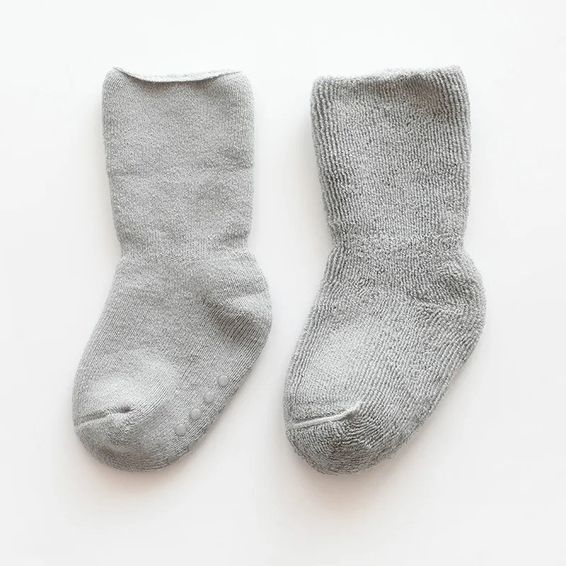 Baby winter anti slip long Socks Newborn infant boy girl Cotton Cute Terry Thicken warm Sock toddler children Clothing Accessory