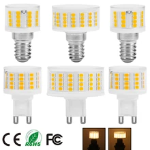 LED Bulb Dimmable G9 E14 220V SMD2835 No Flicker Lamp 800LM Chandelier Light Replace 100W Halogen Lighting LED Bulb Lamp D30