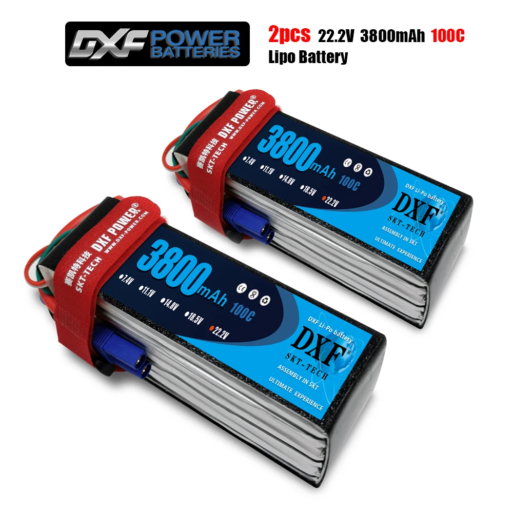 Аккумулятор DXF Lipo 6S XT60/DEANS/XT90/EC5 3800 мАч 22 2 в 100C-200C для AKKU дрона FPV грузовика четыре