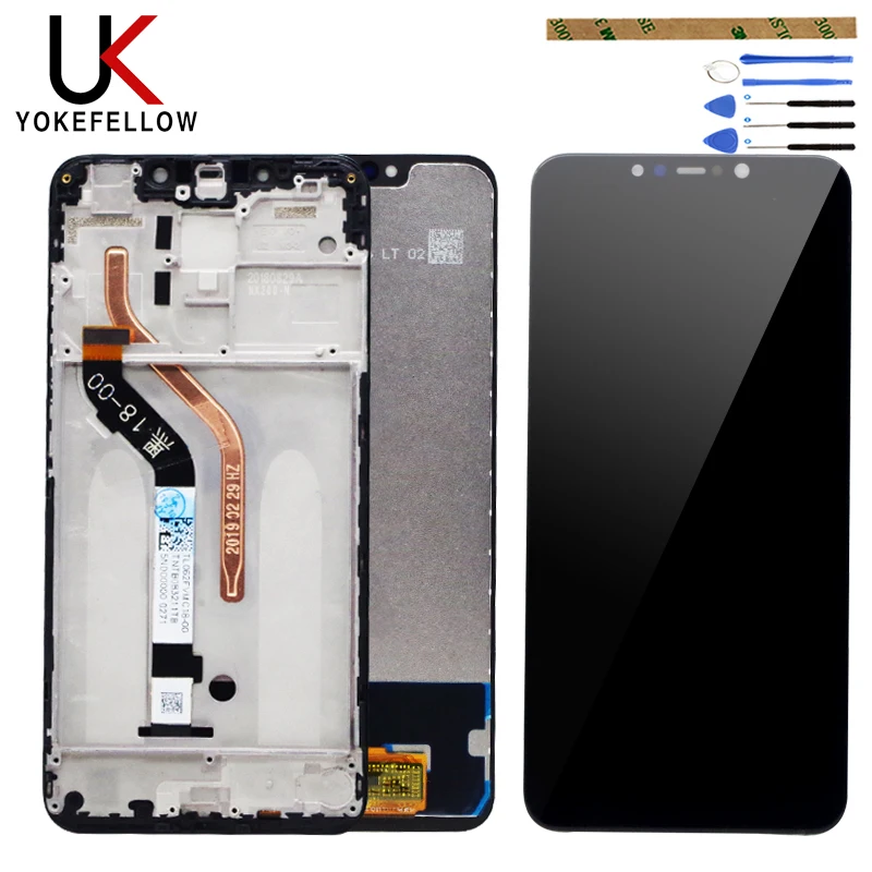 

100% New +Frame For 6.18"Xiaomi poco F1 LCD Display Touch Screen Digitizer Assembly For Xiaomi mi Pocophone F1
