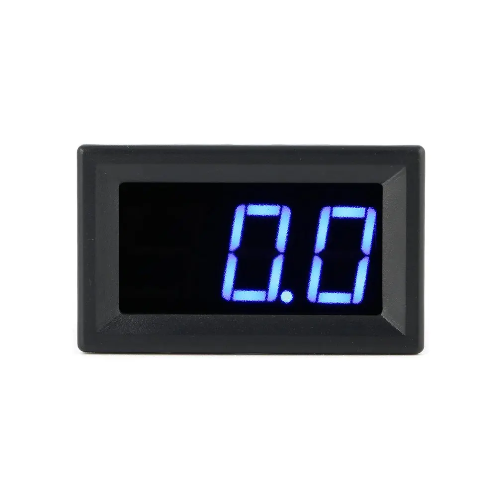 1/2/5 шт. 100V 0.56in 3 провода светодиодный цифровая панель дисплея вольтметр измеритель напряжения вольт тестер для авто MotorcycleBlue