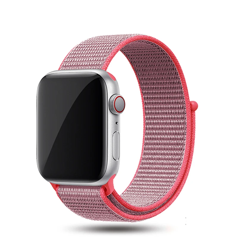 color13 Ремешок для Apple Watch, ремешок для Apple Watch 5, 4, 3, ремешок 44 мм/40 мм, спортивный ремешок Iwatch 5, 42 мм, 38 мм, нейлоновый ремешок для часов Correa Pulseira - Цвет ремешка: color13