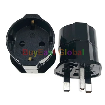 

EU/Schuko/German/French to UK Power Plug Adapter BS1363 13A Fused Max 250V