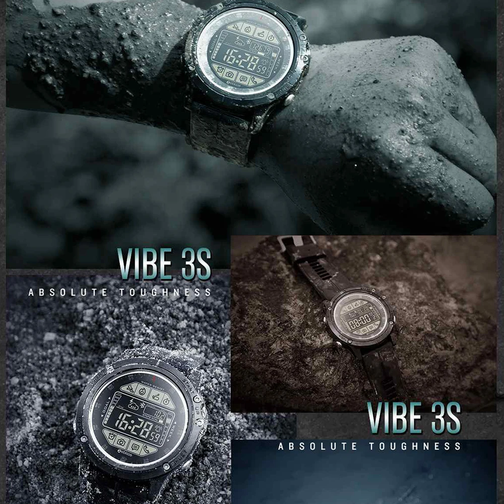 Zeblaze VIBE 3S уличные умные часы 50 м водонепроницаемые 5ATM умные часы погода фитнес трекер активности для мужчин