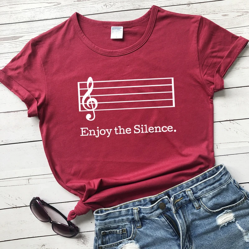 Enjoy The Silence Music T-shirt - Artistic Pod