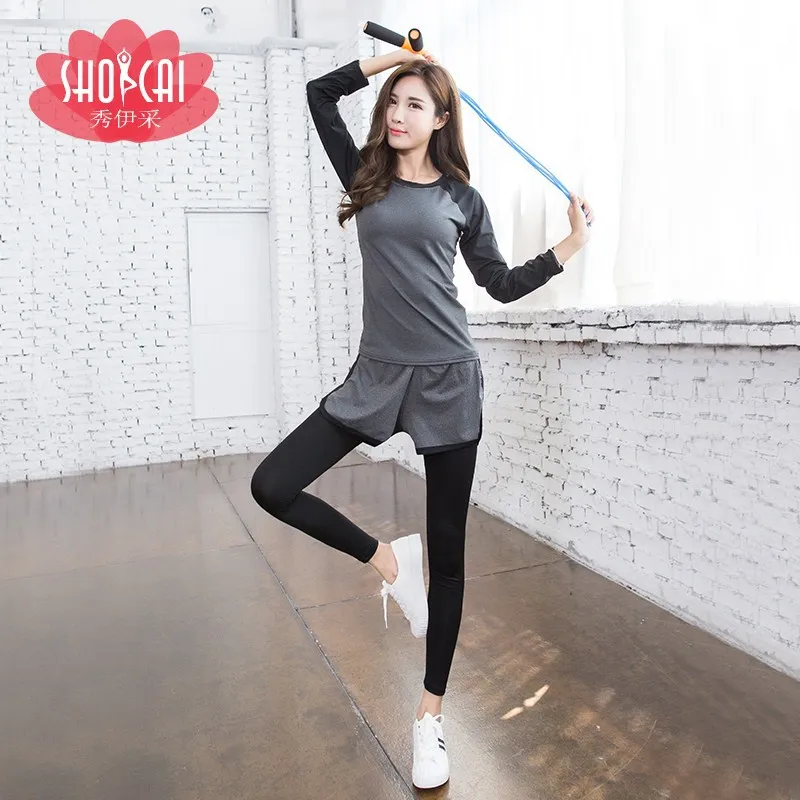 

Fitness Sports Set Summer WOMEN'S Dress Jacket Shorts Short Sleeve Casual Running Summer Short-Style Fashion Yoga Clothes