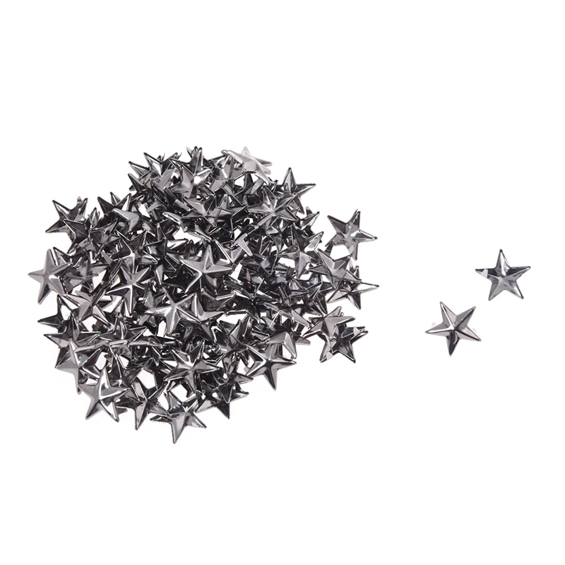100 X Rivets applies gray dark 15mm star rivets for bag / shoes gloves | Обустройство дома