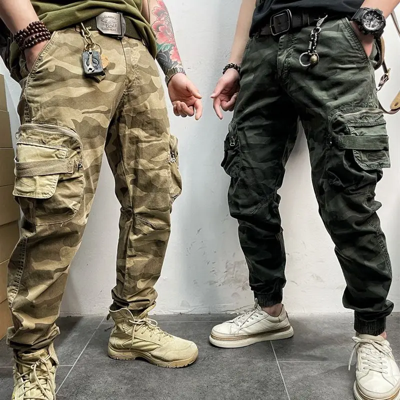 Cargo Pants Men Outdoors Camouflage Pants Multi Pocket Outdoor Sport Speed Casual Trousers men cargo pants