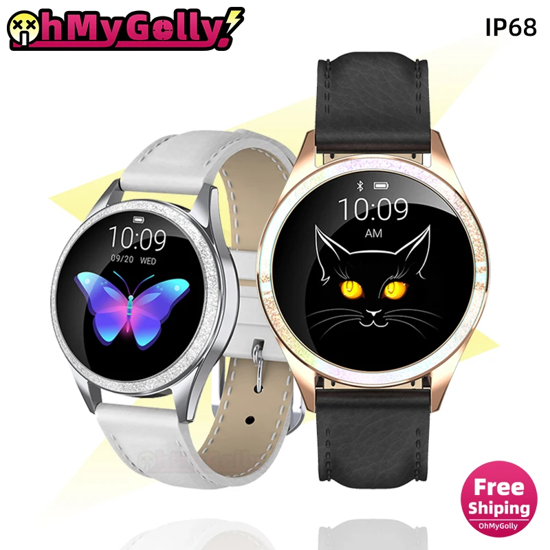 KW20 Smartwatch Women Fitness Bracelet IP68 Waterproof Heart Rate Monitoring Bluetooth For Android IOS Smart Watch apple watch |