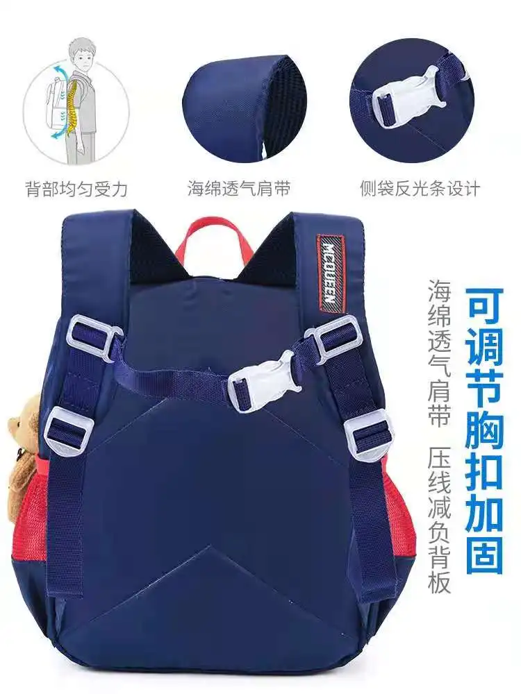 Disney Mickey Kindergarten School Bag For Boys Girls Primary Student Shoulder Orthopedic Backpack Large Capacity Light Mochila