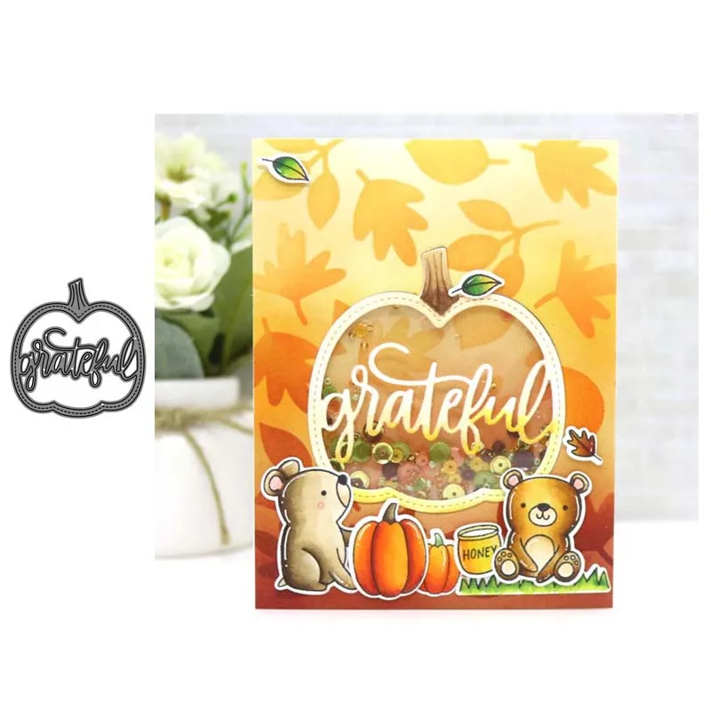 

Metal cutting dies pumpkin letter cut die mold decoration Scrapbook paper craft knife mould blade punch stencils