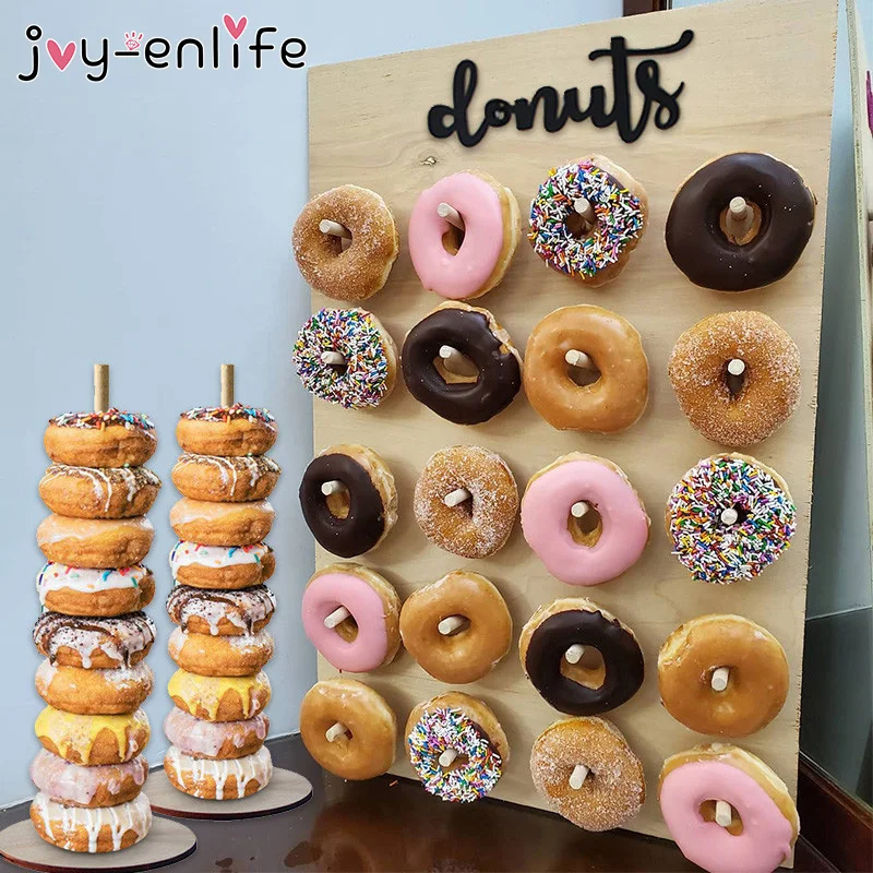 QTY 1 4 superior y 4 inferior mini soportes de donut, soportes de donut de  boda, soporte de donut, donuts de baby shower, fiesta de donut, pared de  donut, soporte de bagel -  México