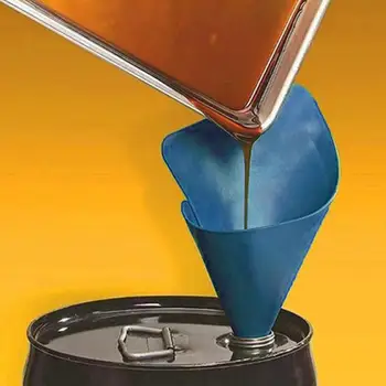 

S/L Flexible Draining Tool Foldable Long Mouth Funnel Extended Flexible Draining Oil Filter Funnel For Motorcycle Farm Machine