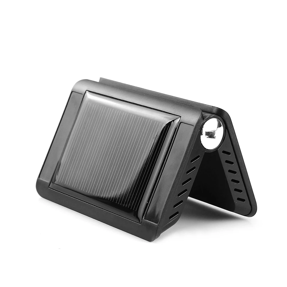 Solar Power Car Tire Pressure Monitoring System with 4 Sensors LCD Real-time Display Auto Alarm