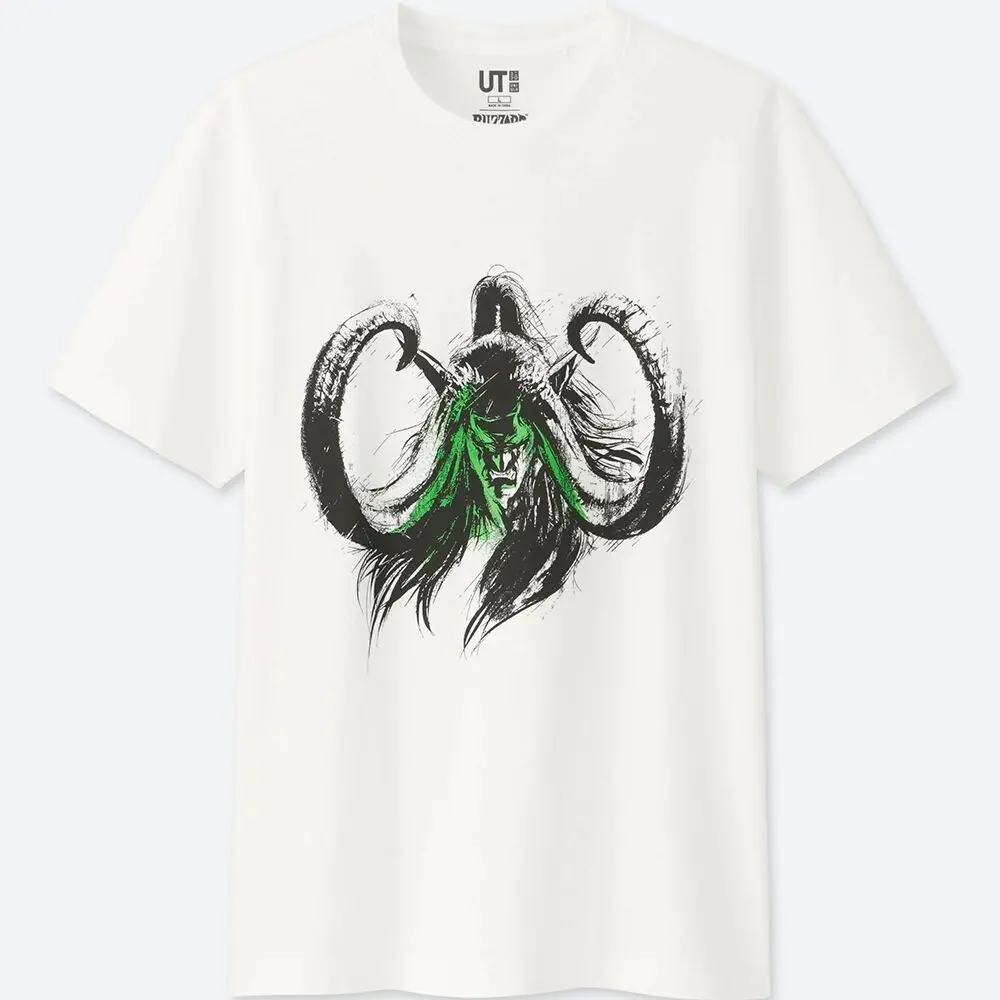

Blizzard UT WORLD OF WARCRAFT (Short Sleeve Graphic T-Shirt Classic Logo T-shirt fashion Customized Print T Shirt