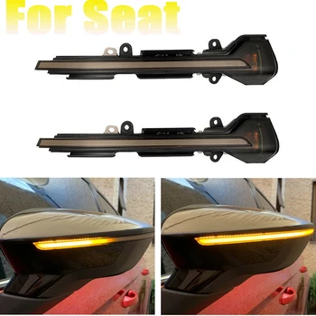 

LED Rear View Mirror Indicator Light Dynamic Turn Signal Light 2 Pieces For Seat Leon III Mk3 5F ST FR Cupra Arona KJ7 Flowing