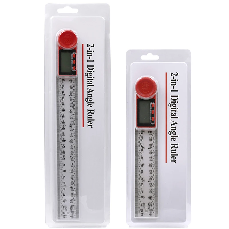  0-200mm / 0-300m Digital Meter Angle Protractors Angle Digital Ruler Goniometer Protractor Angle Fi