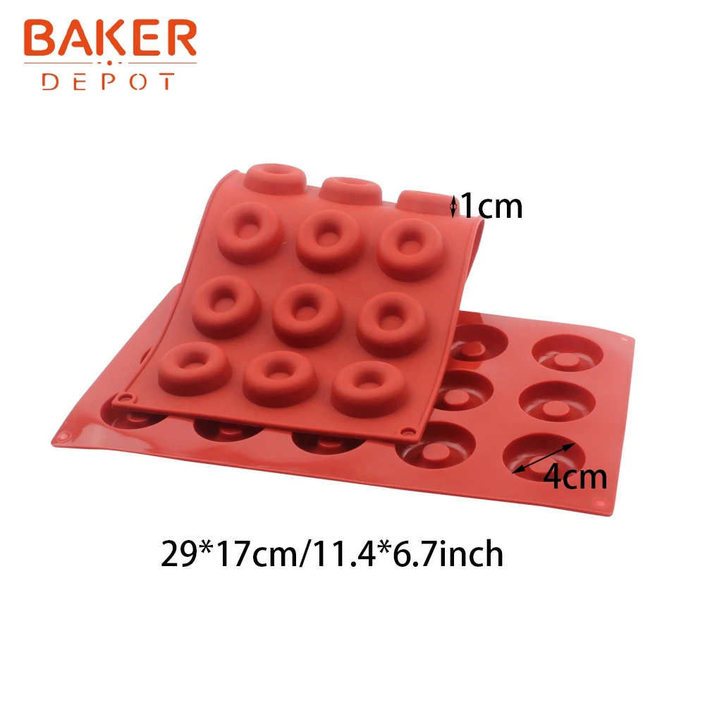 BAKER DEPOT, силиконовая форма для пончика, шоколада, овальной формы, печенье, печенье, торт, выпечка, инструмент для выпечки, конфеты, клейкий лед, лоток, сделай сам, торт