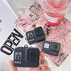 Gopro-funda de silicona para Apple airpods 1 y 2, funda de lujo para cámara deportiva, Bluetooth, carga inalámbrica, 3D ► Foto 1/6