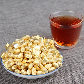 

Pu'er Tea 100g/250g Chinese Shu Pu'er Chagao Gold Tin Foil Packing Ripe Pu-erh Green food Resin Tea Cream