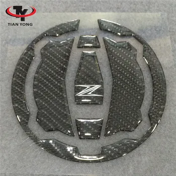 

Motorcycle For Kawasaki Z900 Z650 2017-2018 Gas Cap Pad Tank Cap Cover 3D Resin Sticker Decal Black Carbon Brazing