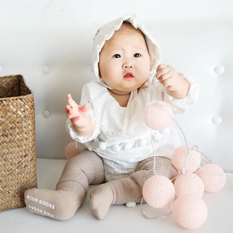 New 0-1Y Infant Baby Socks Newborn Baby Cotton Socks Cute Pompom Warm Non-slip Socks Baby Accessories Home Slippers Baby