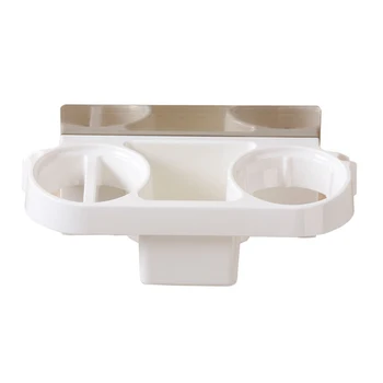 

Hair Dryer Rack Stand Holder Bathroom Organizer Shelf Shower Bracket For Hair Straightener Shampoo Toothbrush Towel