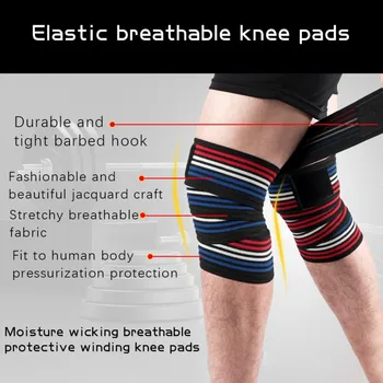 1Pc Compressie Knie Ondersteuning Knie Mouwen Wrap Elastische Bandage Enkel Been Elleboog Pols Brace Veiligheid Sport Strap Knie Protector