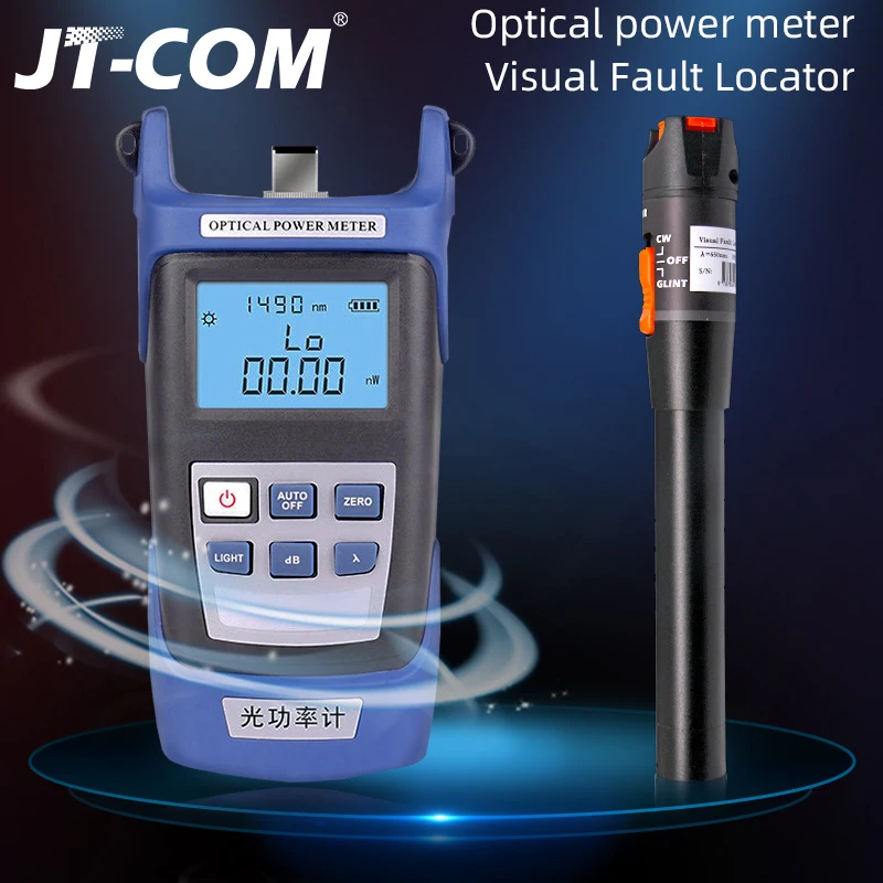 2 In1 FTTH Fiber Optic Tool Kit Fiber Optical Power Meter 70 10dBm and 10km 10mW 1