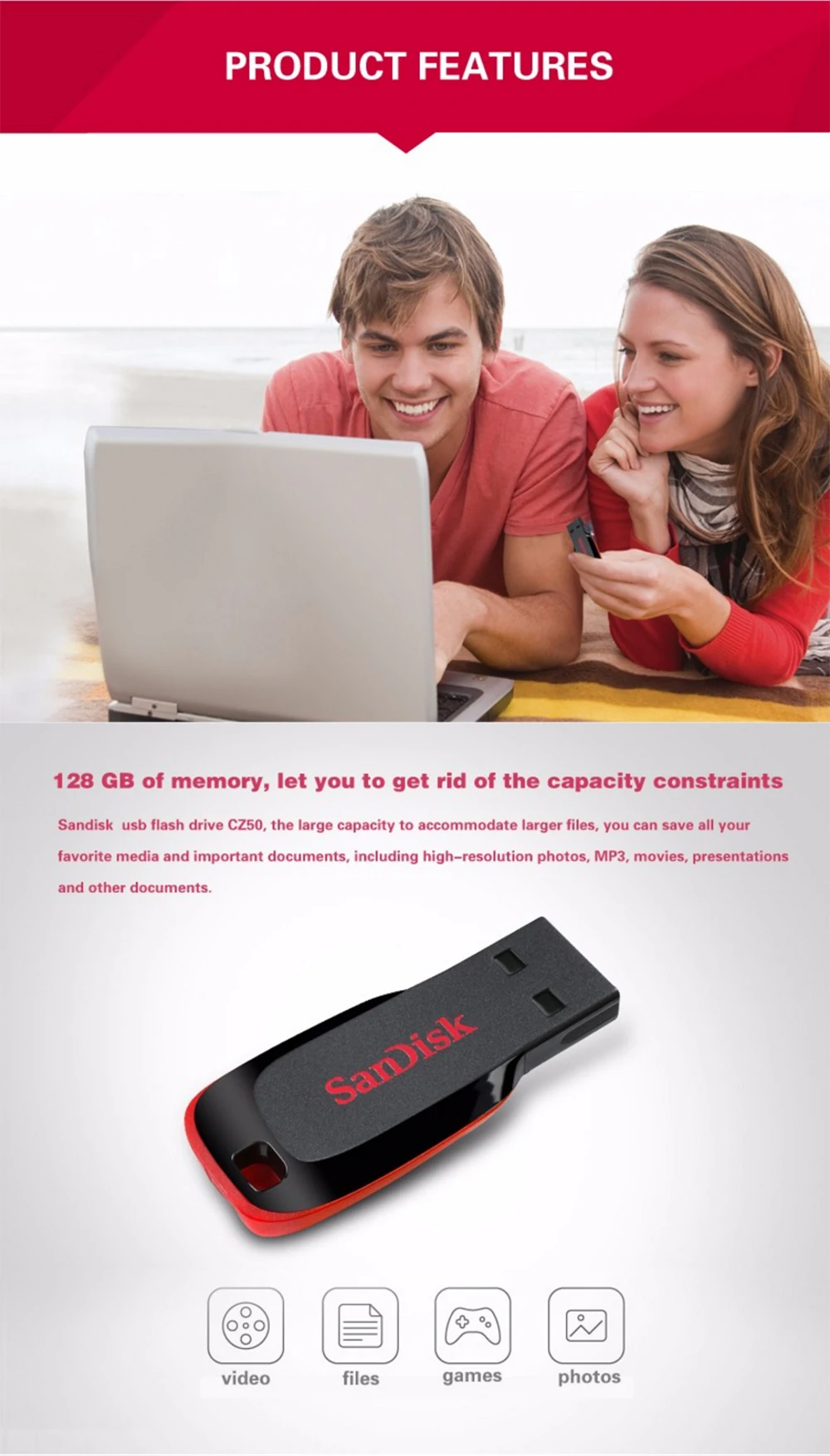 USB флеш-накопитель 64Гб sandisk 128gb usb 2,0 CZ50 флэш-диск usb флэш-накопитель, usb флеш-накопитель 16Гб 8Гб Гб карта памяти, Флеш накопитель 32 ГБ