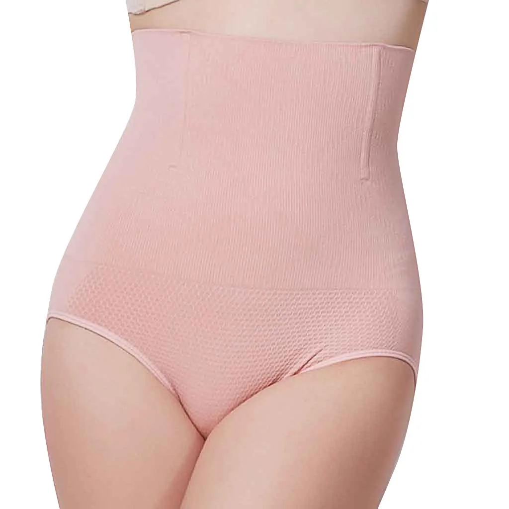Pink Трусы с эластичным поясом с завышенной талией, s брюки, боди, нижнее белье, Формирующее тело, комфортные корректирующие брюки - Цвет: Pink