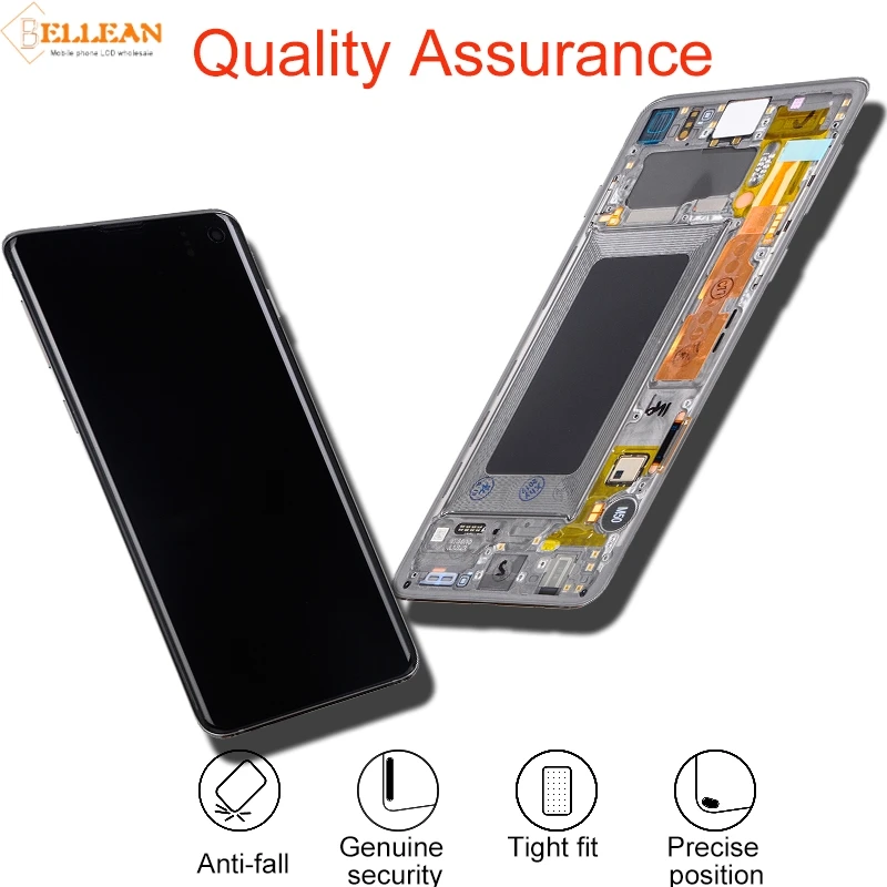 Акция Catteny 6,1 ''S10 G973 Lcd с рамкой для samsung Galaxy S10 G973F Lcd дисплей кодирующий преобразователь сенсорного экрана в сборе+ Инструменты