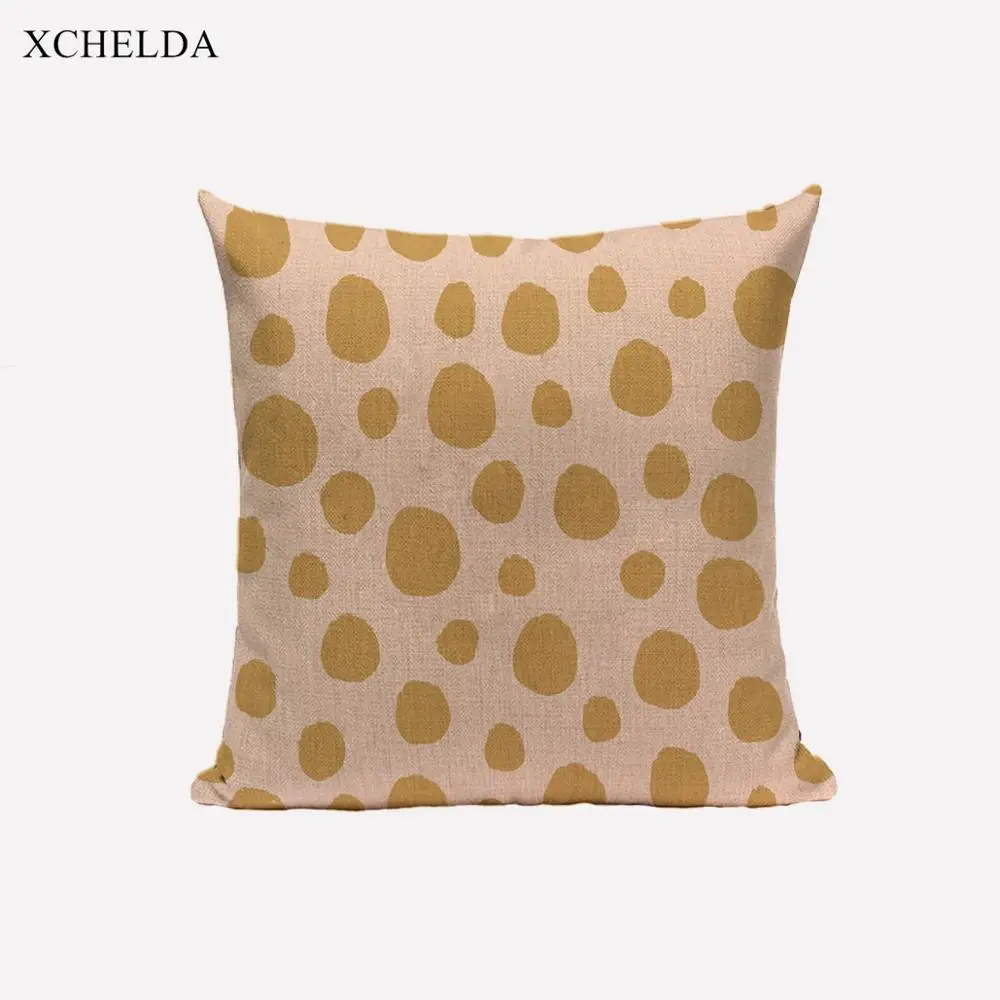 Animal Skin Pattern Cushion Cover Scandinavian Style Decorative 45*45 Linen Throw Pillow Case for Sofa Car Seat Pillowcase