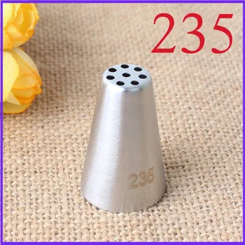 

235# Mont Blanc Chestnut Mud Cream Decorating Mouth 304 Stainless Steel Seamless Polishing Baking Tool Medium