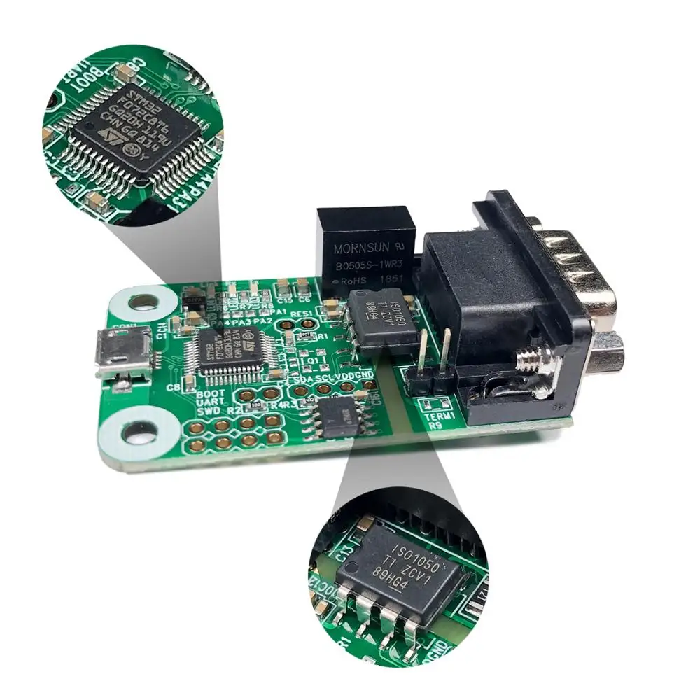 USB к CAN конвертерный модуль для Raspberry Pi4/Pi3B +/Pi3/Pi Zero(W)/Jetson Nano/Tinker Плата Поддержка Windows