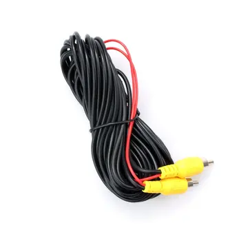 AV Cable Universal auto RCA AV Cable wire harness for car rear view camera parking 6m video extension cable Free shipping 1