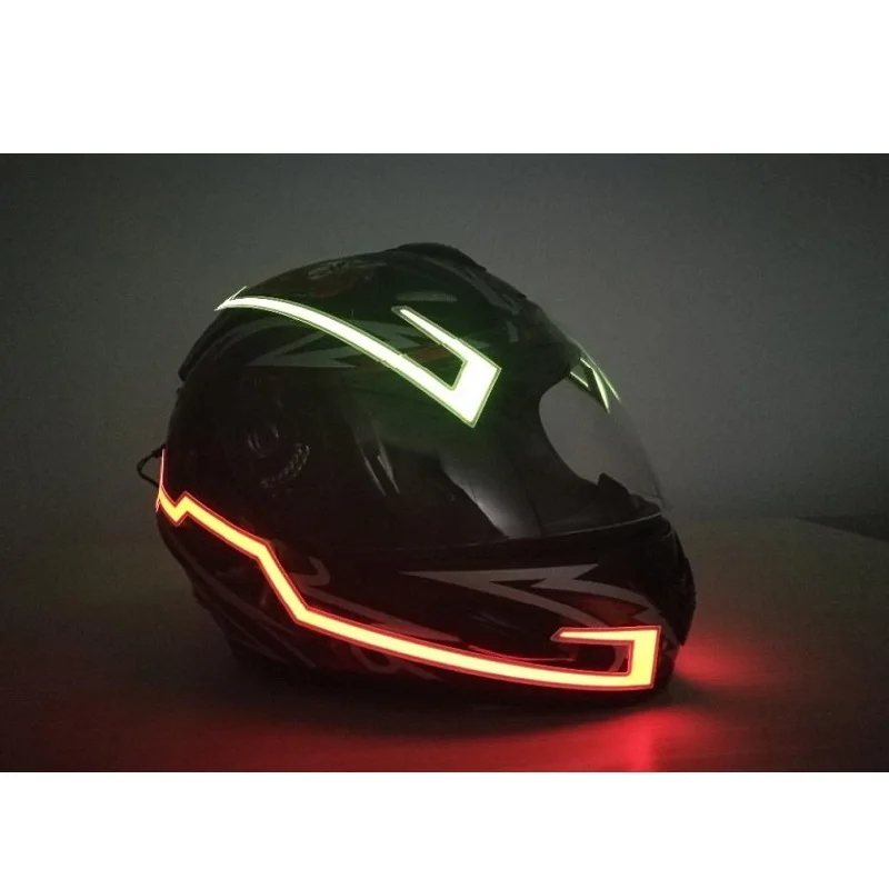 

Ready Stock Motorcycle Helmet EL Cold Light Mod Kit Tron Helmets Mode Night Time Riding Signal Flashing Lights strip Bar DIY