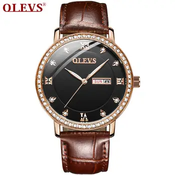 

Ultra thin Watches for Men Business Waterproof Quartz Watch Leather Casual Wristwatch with Date Calendar Clock Relogio Masculino
