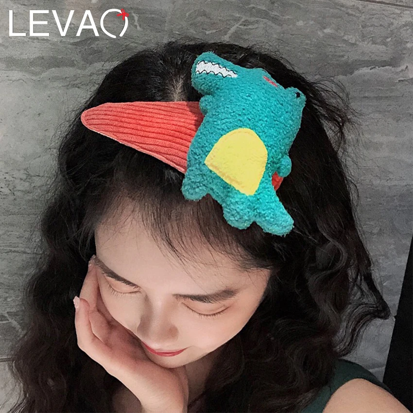 Levao заколки для волос с большим цветком милые Мультяшные животные фрукты BB