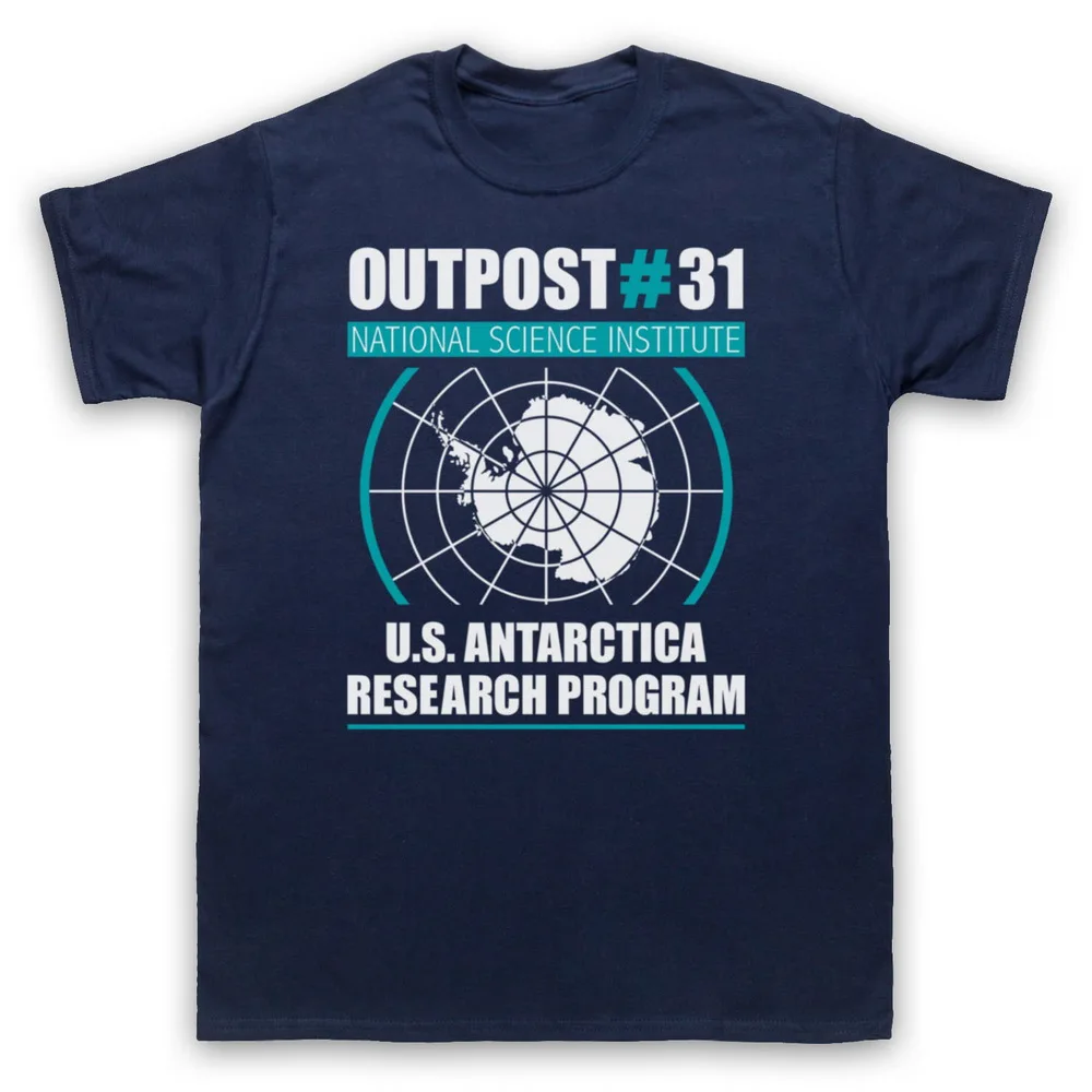 THE THING OUTPOST #31 ANTARCTICA SCI FI 31 Official футболка для взрослых и детей размер хлопок летняя