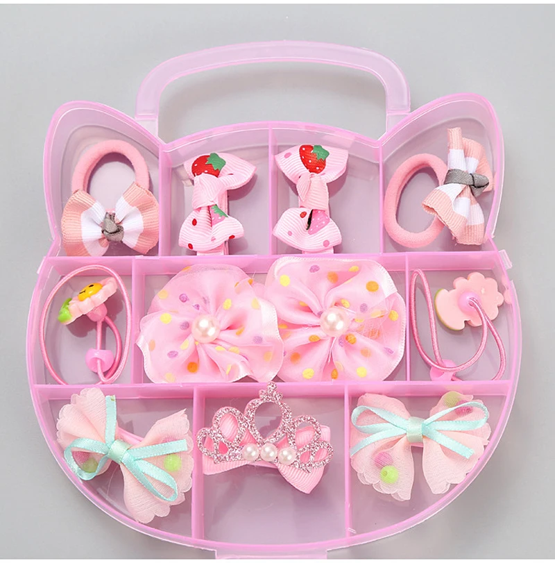Милые детские аксессуары для волос hello kitty, набор повязок на голову, заколки для волос, повязка на голову, ожерелье, браслет, ювелирный набор, подарок на день рождения для девочек