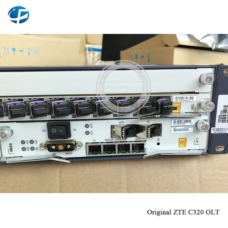 1000 м GPON OLT zte C320 SMXA/3 карты* 1 шт с 1* коляска 16 портов GTGH C+ деловая плата AC+ DC источник питания